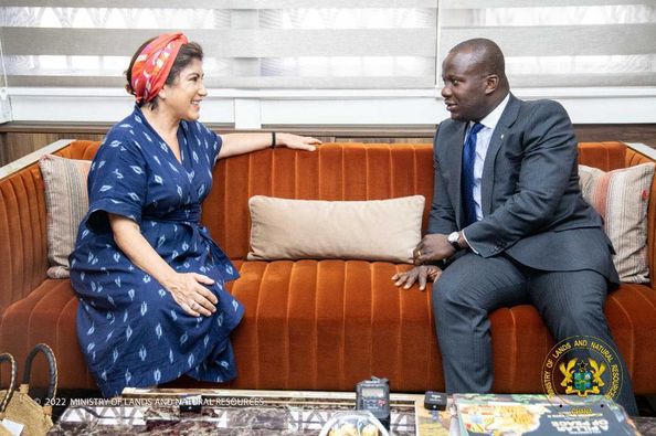 Colombian Ambassador To Ghana Meet Lands Minister On Issues Of Mining