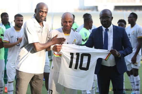 Black Stars Captain Andre Ayew Becomes Ghana’s Most Capped Player