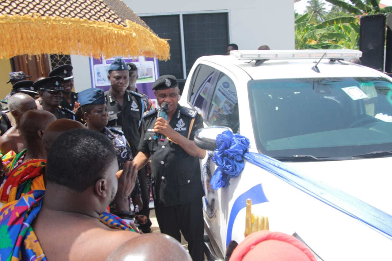 Nkwatia Nkosuohene Donates Brand New Toyota Hilux To Newly Commissioned Divisional Police Headquarters