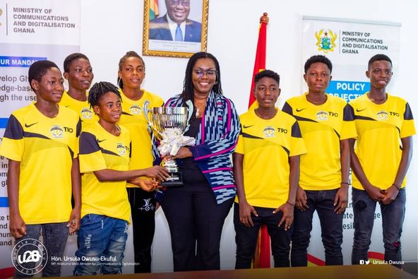 Ursula Owusu Commends Dansoman-Based Faith Ladies Football Club