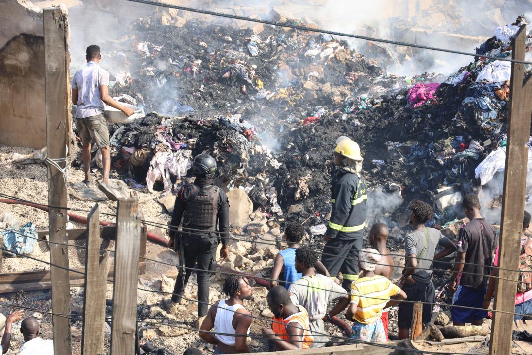 <strong>Fire Outbreak At Kantamanto Market, Accra</strong>