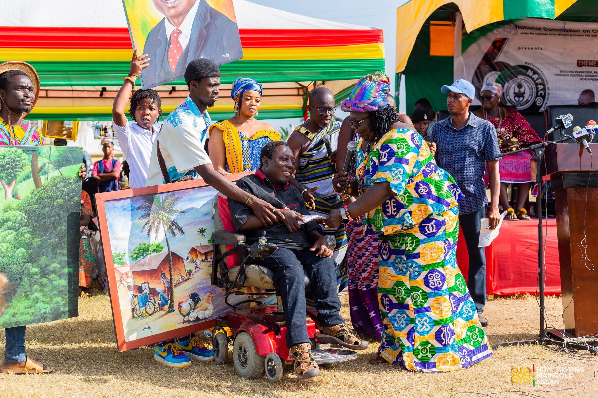 NAFAC@60: Talented Physically Challenged Artist Receive Ghc20K From Akufo-Addo