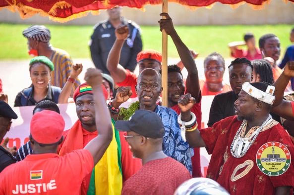 Arise Ghana, Justice For Ghana Presents petition To Parliament 