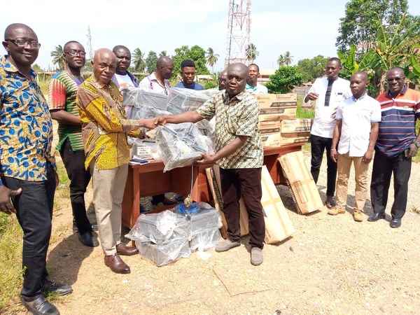 Combating Crime: Abuakwa North Assembly Members Receive Streetlights To Brighten Municipality This Yuletide