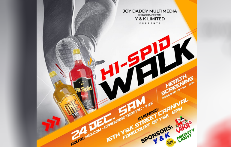 E/R: Maiden Hi-Spid Walk Comes Off Saturday, December 24 In Koforidua