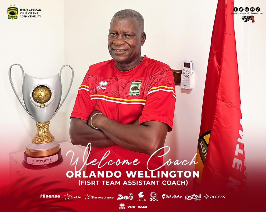 Experience Coach Orlando Wellington Joins Asante Kotoko