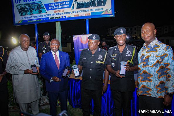 Digitization: Bawumia Presents Gadgets To The Ghana Police Service To Help Curb Crime