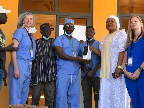 N/R: MASLOC Boss Presents Medical Equipments To Yendi Hospital