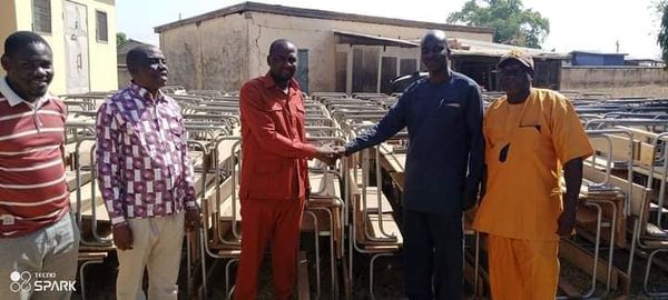 Bawku Central MCE Presents 200 Dual Desks To The Education Directorate