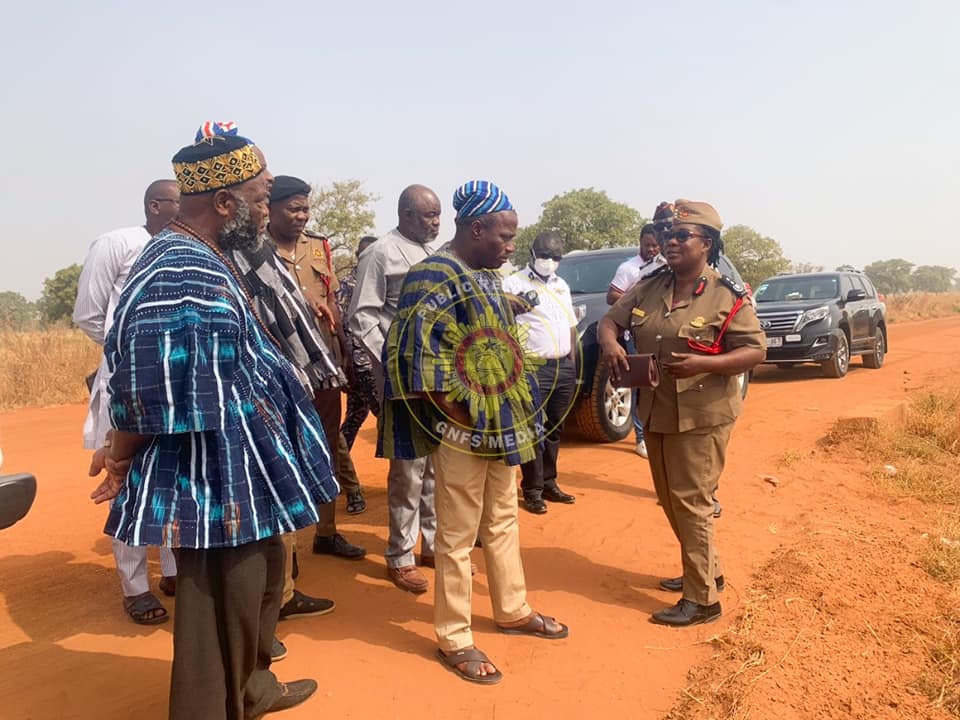 N/E: GNFS Director Of Logistics Inspects Site For Fire Academy And Training School