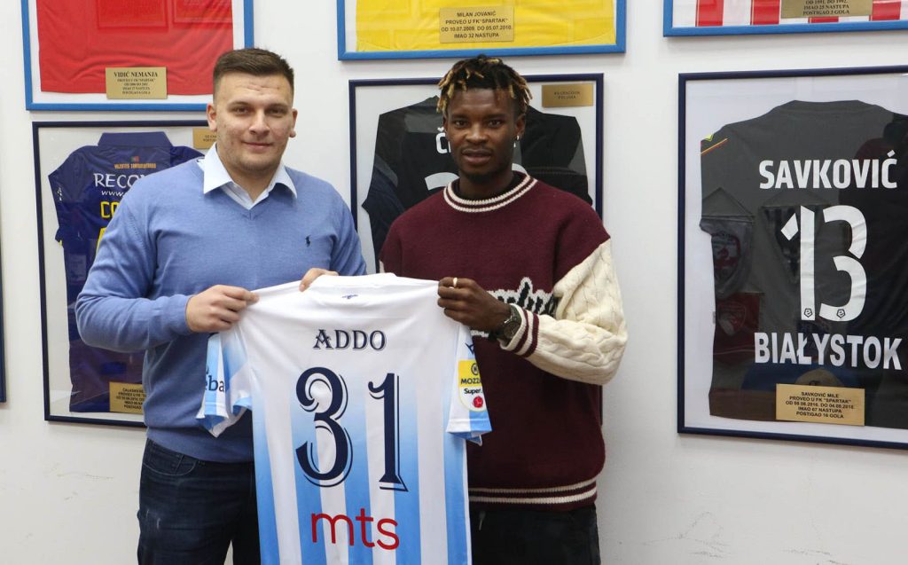 Ghana's Midfielder Edmund Addo Joins Serbian Side ŽFK Spartak Subotica