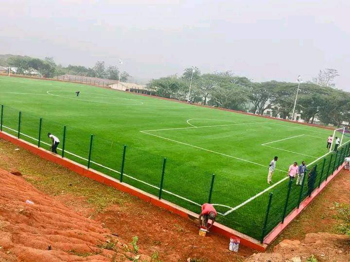 A/R: DCE Inaugurates Kwamang Astro Turf Management Committee