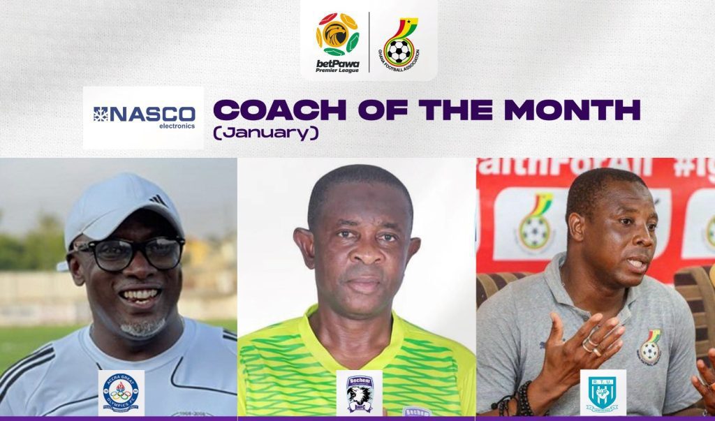 GPL: Ghana FA Announces Contenders For Coach Of The Month Award For January