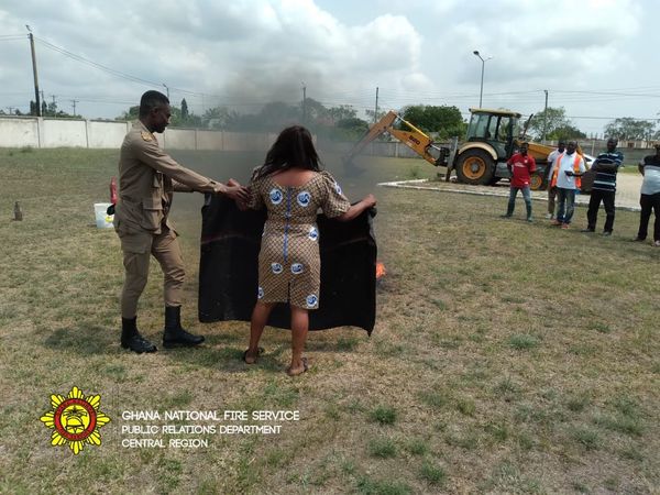 C/R: Effutu GWCL Staff Schooled On Fire Safety