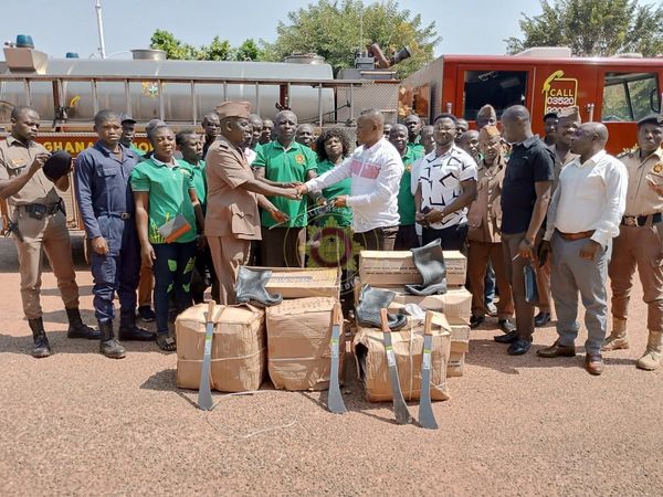 Bono East: Nkoranza South Municipality Donates To Fire Station