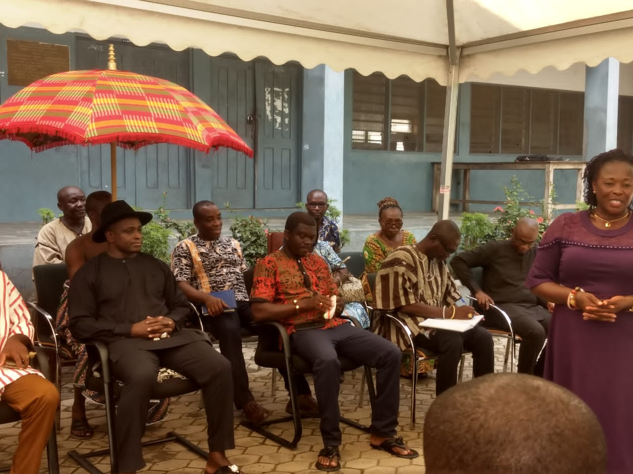 E/R: New Juaben Omanhene Visits PENSEC