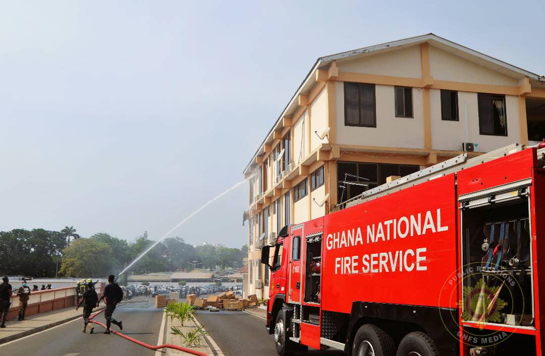 Swift Intervention By Firefighters Saves Police Headquarters From Total Ruins