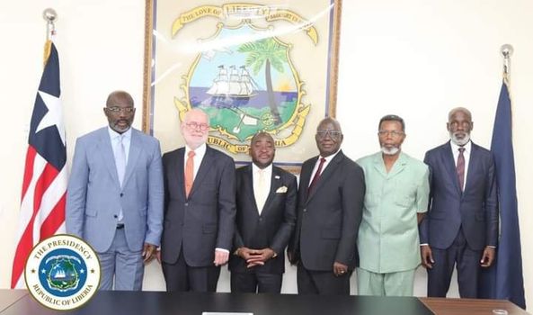 President Weah Receives Letters Of Credence From Five Ambassadors