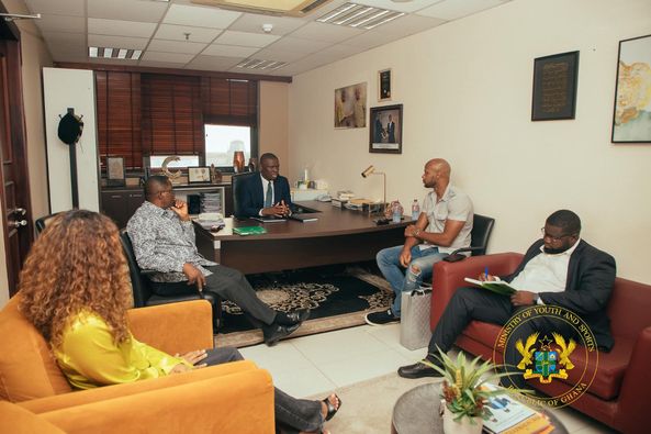 Jamaican Athlete Asafa Powell Meet Sports Minister