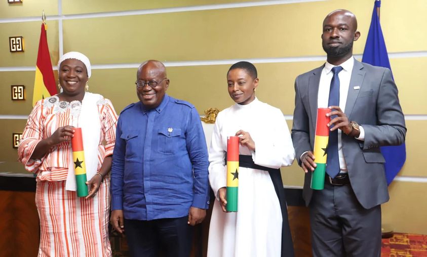 Akufo-Addo Swears In Three Members Of The Electoral Commission