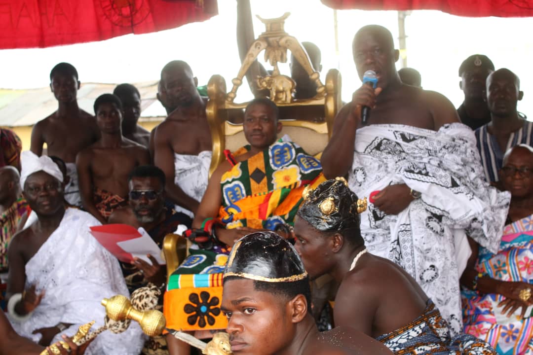 E/R: Okuapehene Visits Gyaase And Adonten Divisions Charges Chiefs To Ensure Discipline Returns To Okuapeman