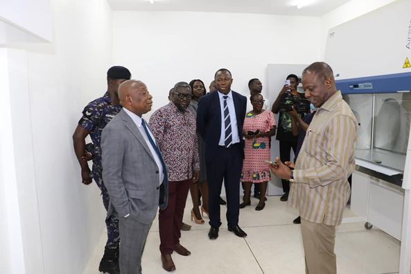 Health Minister Inspects Ongoing Projects At Korle-Bu