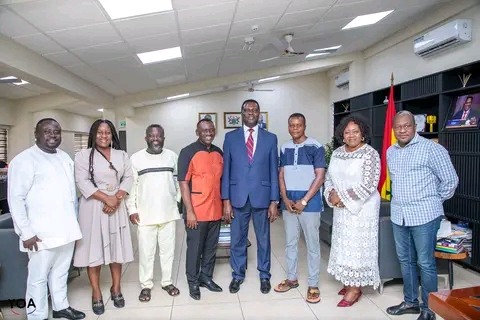 Akrobeto Leads Other Film Industry Players To Meet Education Minister For Possible Collaborations