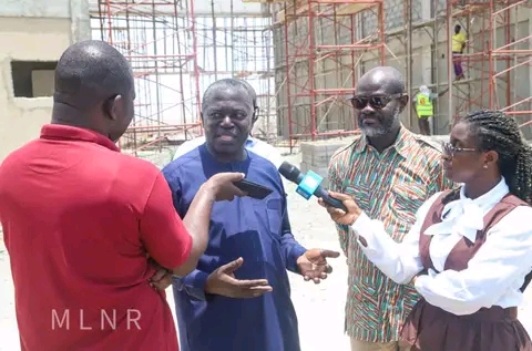 Deputy Minister, DVLA Officials Inspect DVLA Office Complex At Kwabenya