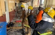 Fire Officers Visit Newmont Mines Laboratory After Fire Outbreak