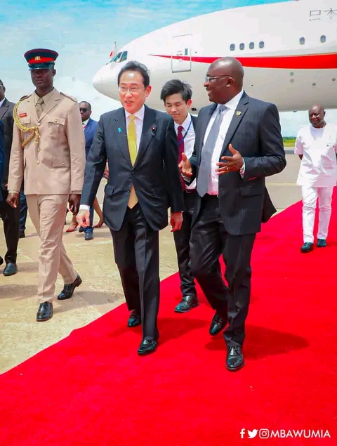 Bawumia Welcomes Japanese Prime Minister To Ghana