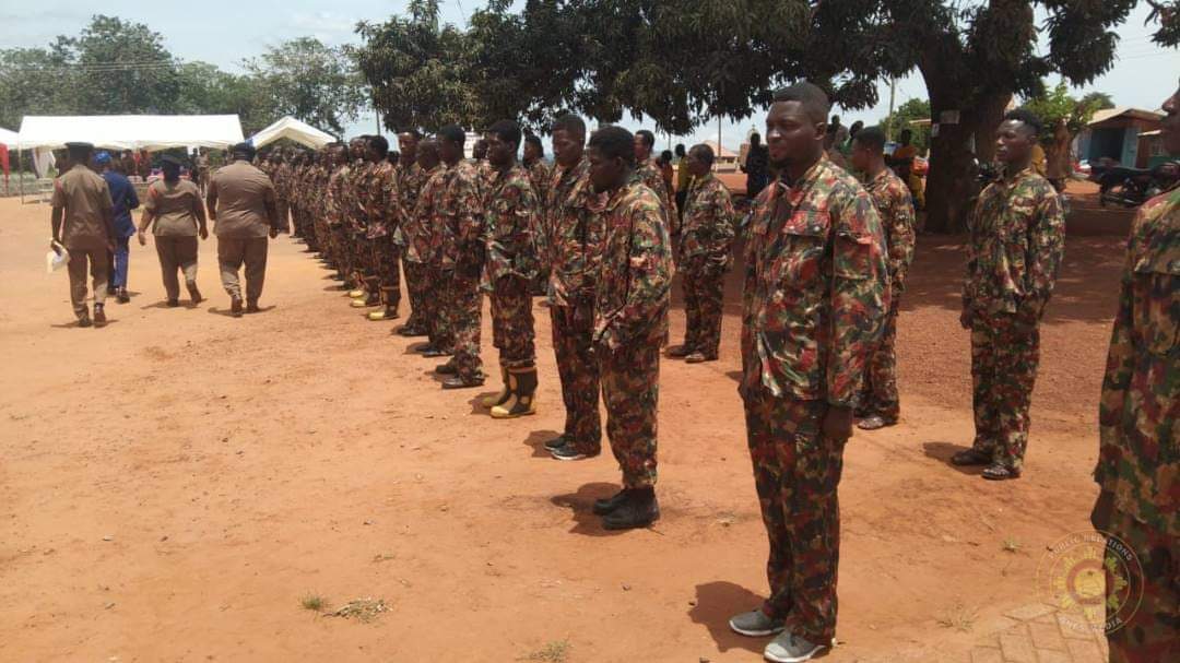 E/R: 100 Fire Volunteers Inaugurated At Asesewa