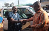 E/R: NDC Parliamentary Aspirant Donates Pickup Vehicle To Constituency, Says Not For Vote Buying