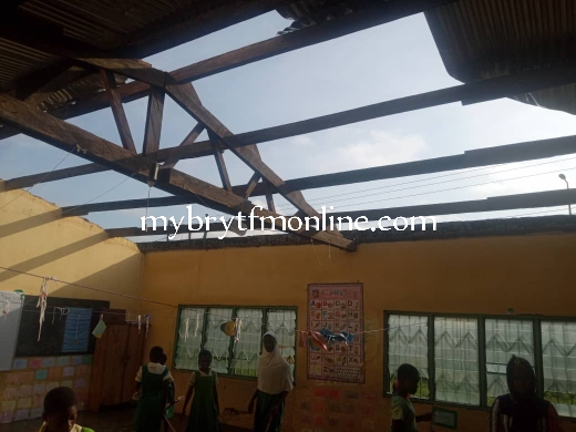 E/R: Rainstorm Rips Of Schools In New Juaben South