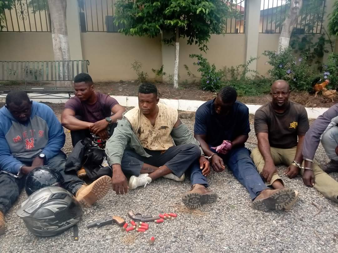 E/R: Nine Notorious Land Guards Arrested After Exchange Of Gunshots With Okyeman Land Taskforce