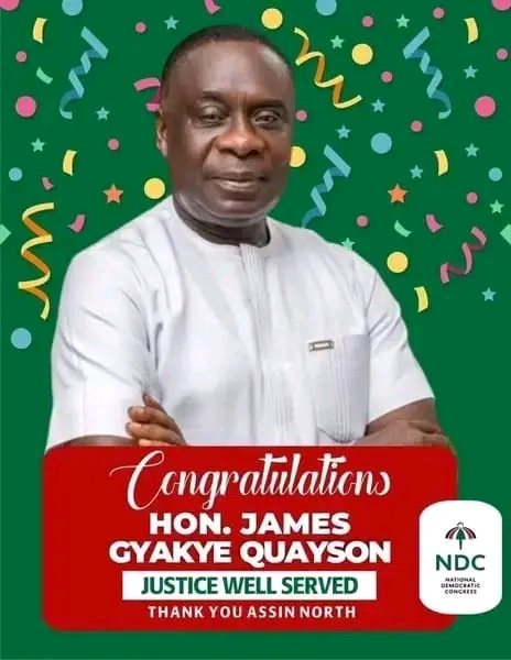 Gyakye Quayson Expresses Gratitude To Assin North Electorates After Convincing Victory