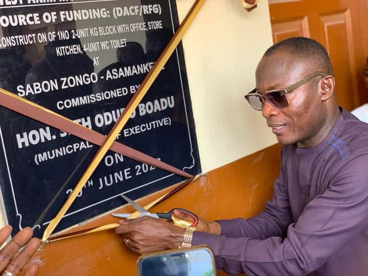 West Akyem MCE Commissions Classroom Blocks