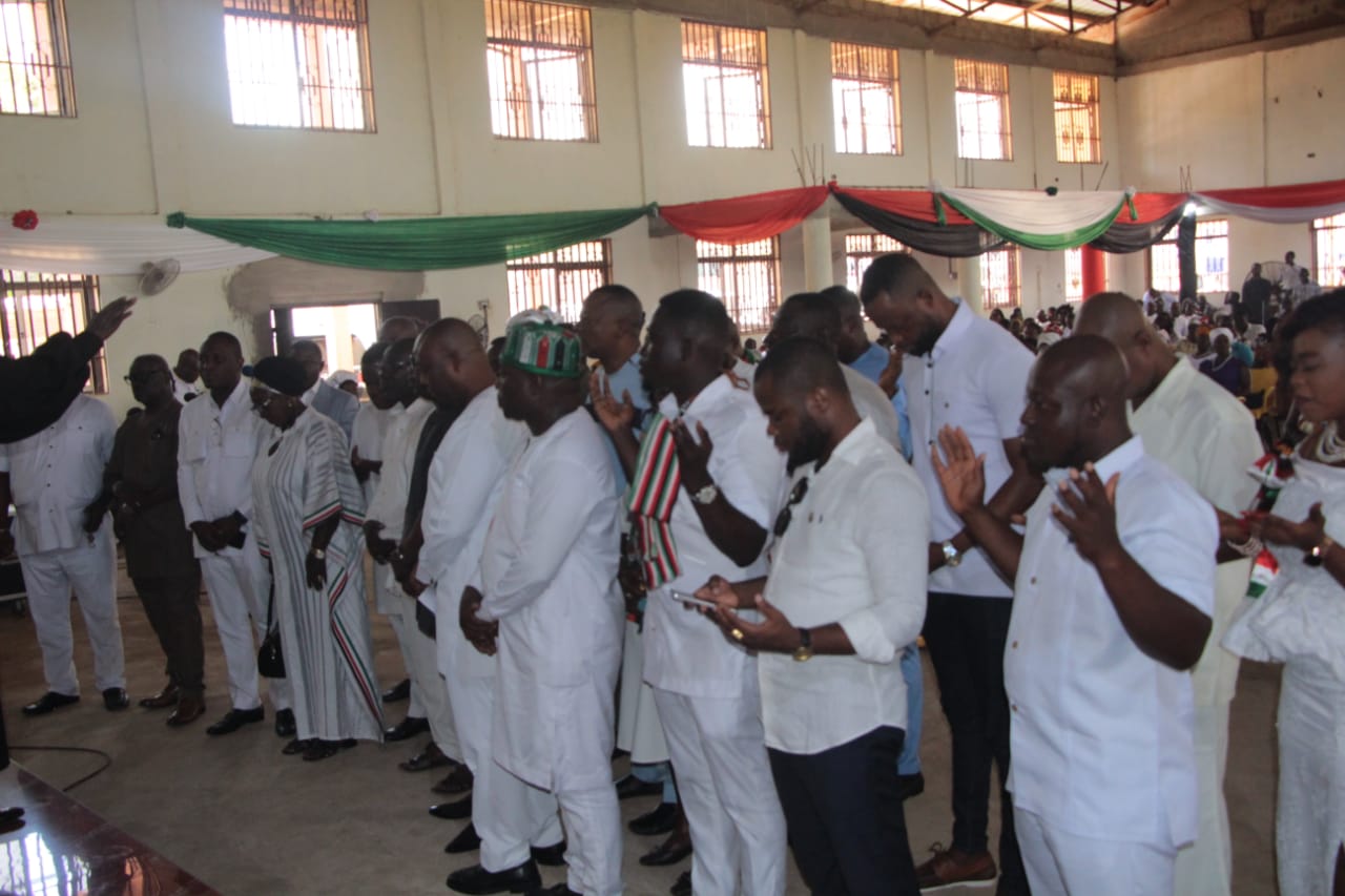 E/R NDC Holds Thanksgiving In Asuogyaman Constituency Over Peaceful Internal Elections