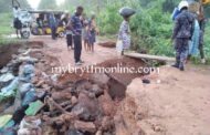 Afram Plains: Commuters Stranded As Bridge Collapses
