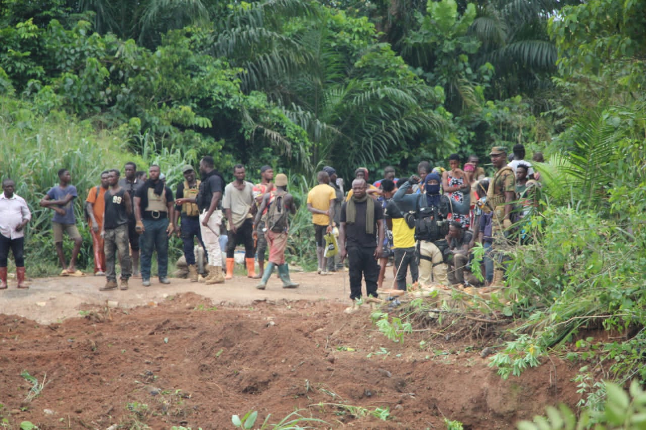 Birim North: Mining Company Chases Out Illegal Miners Blasting In Shaft