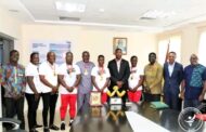 Executives Of Ghana Armwrestling Federation Visits NHIA CEO