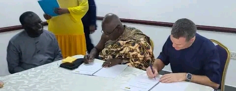 Deputy Lands Minister Leads Newmont To Sign 3-Year MoU With Otumfuo Foundation