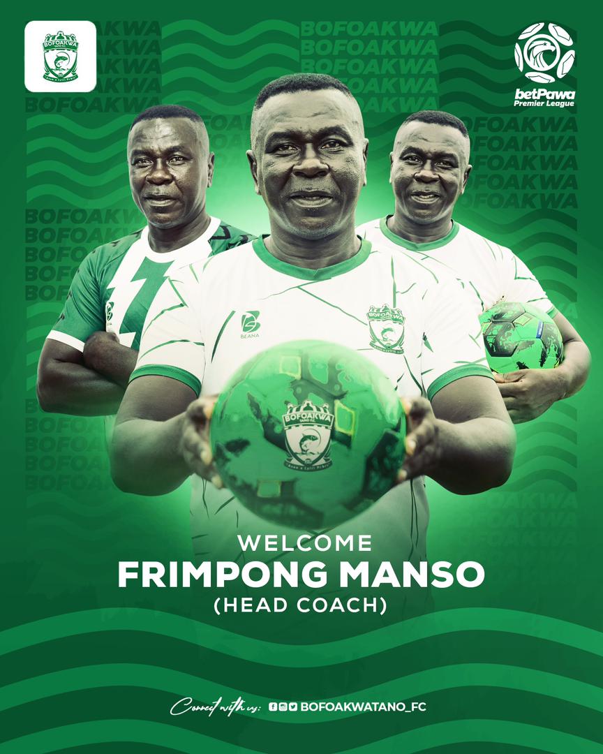 Bofoakwa Tano Appoint Frimpong Manso As New Head Coach