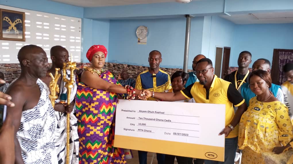 Akyem Tafo: MTN Ghana Donates To Support The Celebration Of Ohum Festival