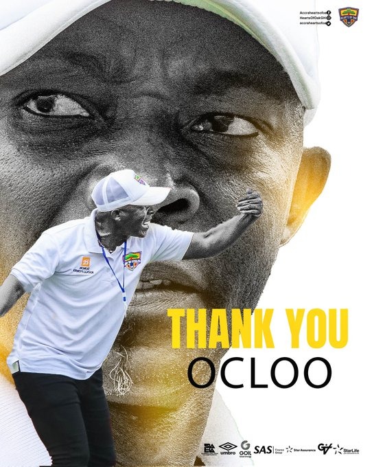Official: Assistant Coach David Ocloo Leaves Hearts Of Oak On Mutual Agreement