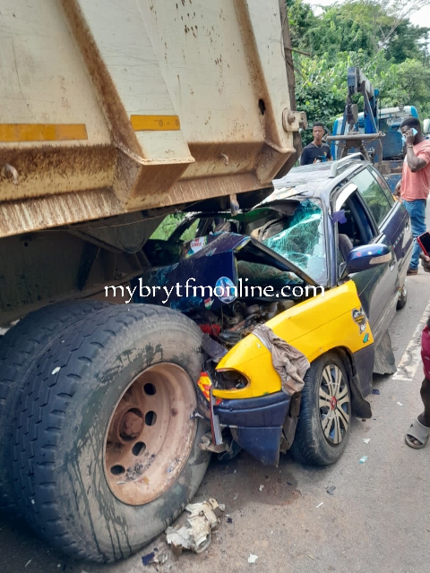 Taxi Driver Dead, Others Injured In Bibiani-Sefwi Bekwai Highway Crash