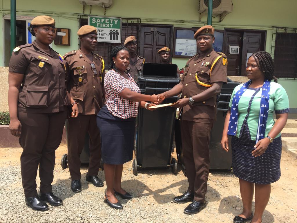 Zoomlion Donates 10 Plastic Waste Bins To Koforidua Prisons