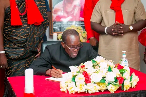 Bagbin Signs Book Of Condolence At Ga Mantse's Palace