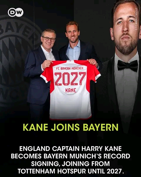 Official: Harry Cane Joins Bayern Munich In $100m Dollar Deal