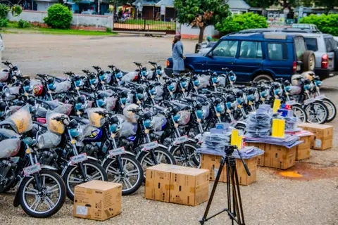 U/W: Six Assemblies Receives Ten Motorbikes Each from RCC