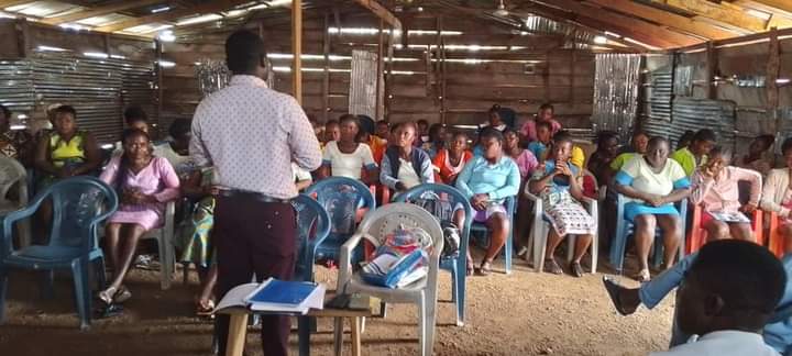 NCCE Engages Hairdressers At Yamfo On Voter Registration And District Level Elections